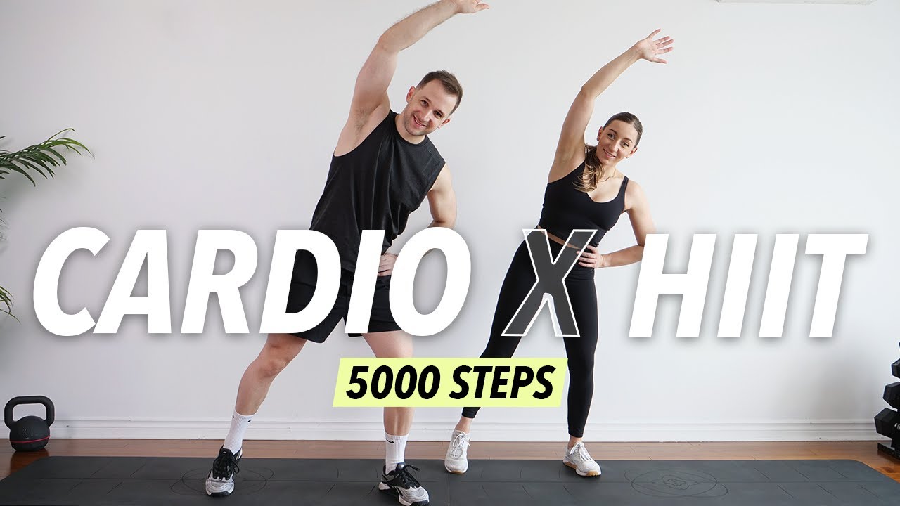 30 Min Cardio HIIT Workout at home - 5000 steps for Fat Burn (No equipment)