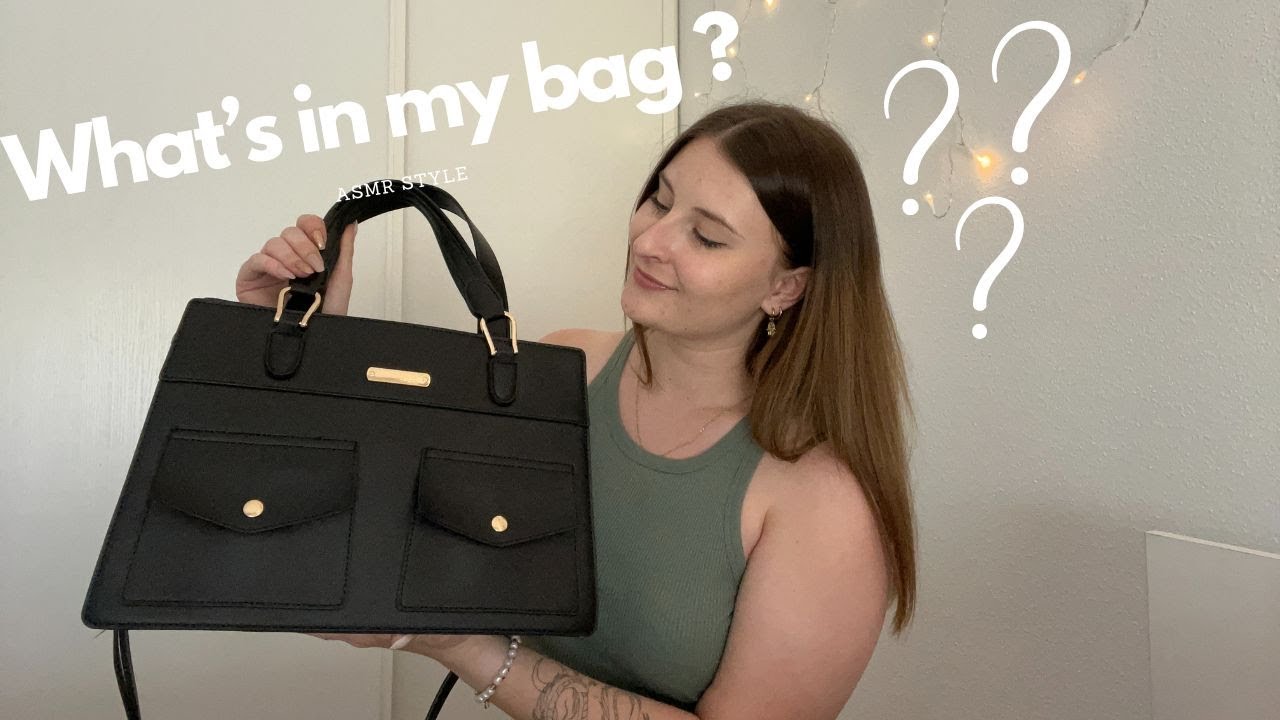 [ASMR] Challenge : What's In My Bag ? - ASMR Style ! 👜💄