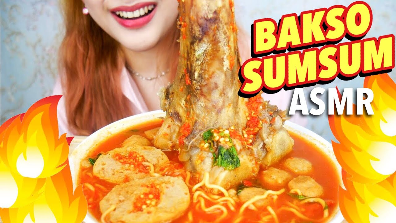 ASMR BAKSO PEDAS TULANG SUMSUM | ASMR Indonesia