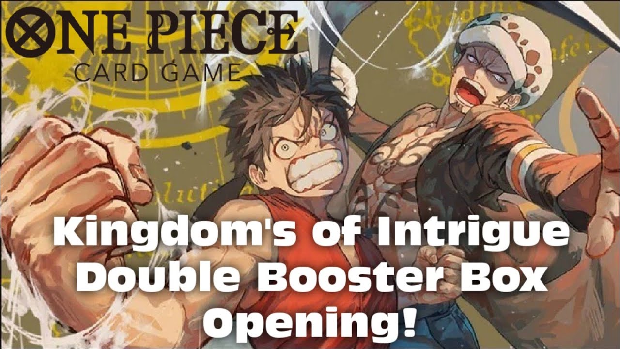 One Piece Card Game OP04 Kingdoms of Intrigue Double Booster Box Opening