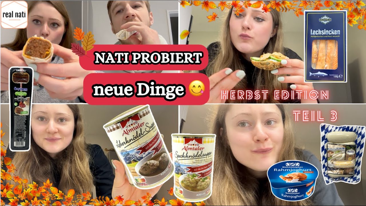 FAILS & HIGHLIGHTS 🤭 Nati Probiert Neue Dinge 😋 Leckeres Herbst Essen 🍁 Taste Test Teil 3