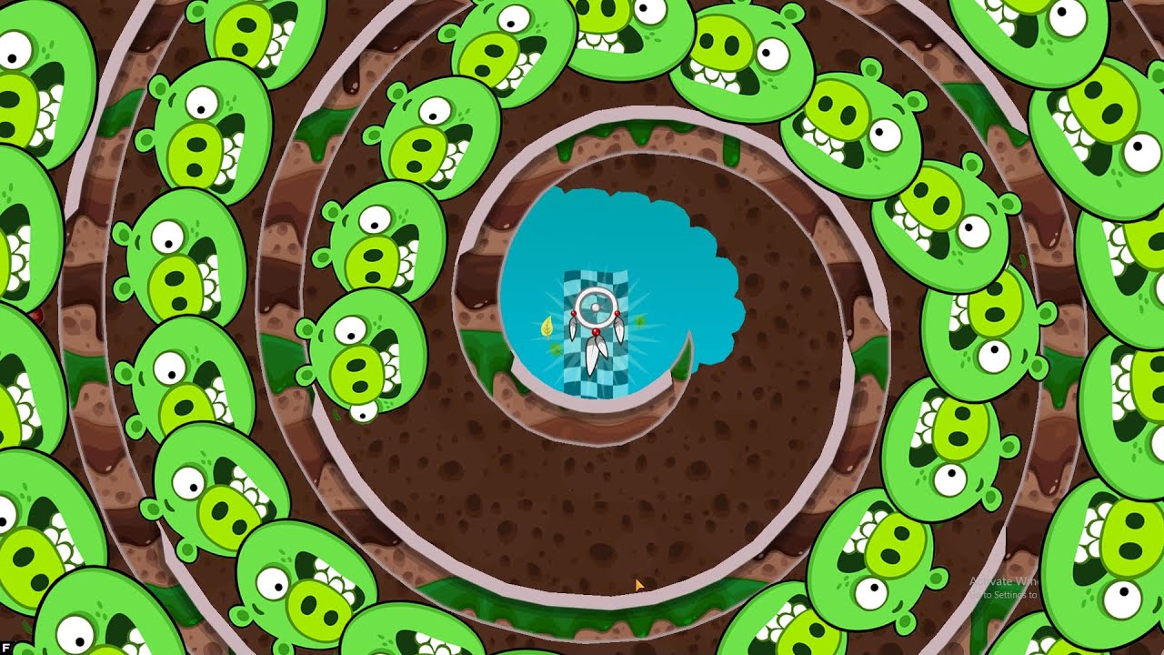 Bad Piggies - Ninja Pig Run Into Spiral Tusk Till Dawn Gameplay Walkthrough