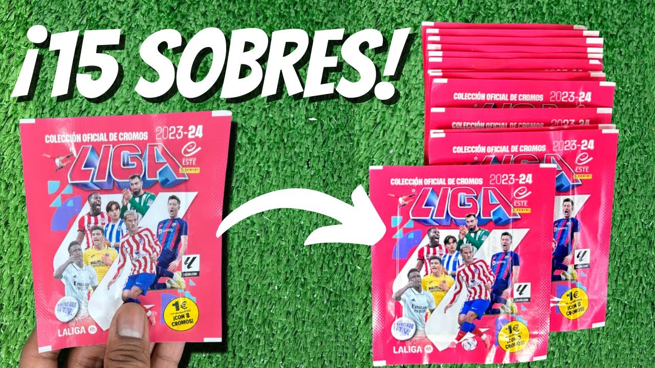 ABRIENDO *15 Sobres* NUEVA colección PANINI Liga Este 2023 2024 - PARTE 2
