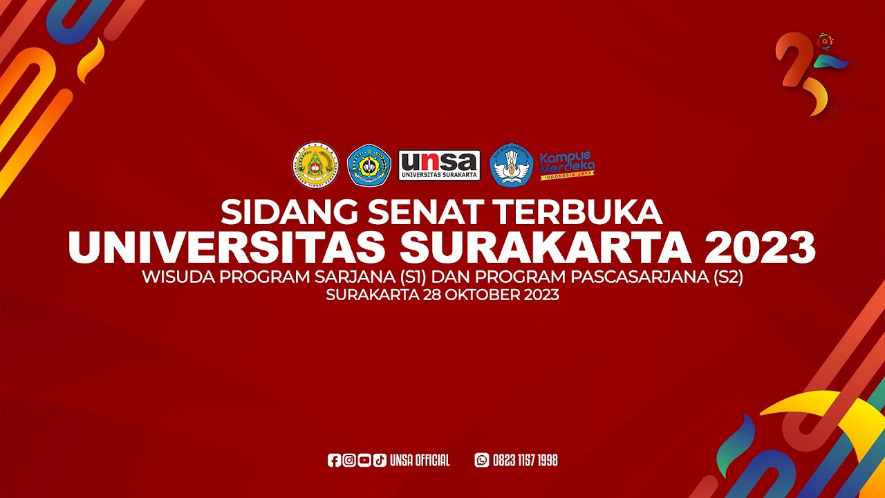SIDANG SENAT TERBUKA WISUDA UNIVERSITAS SURAKARTA 2023