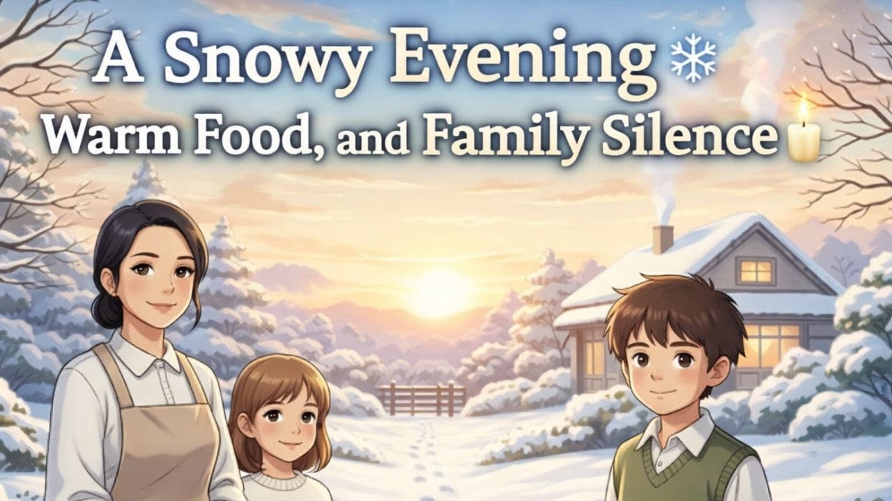 A Snowy Evening ❄️ | Ghibli Style Cozy Winter ASMR (No Talking)