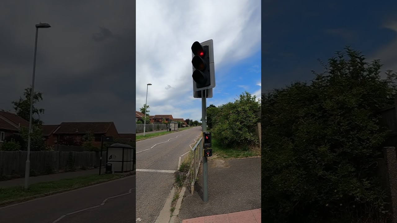 St Neots: Hawkesden Road, PEEK Elite Traffic Lights Toucan Crossing