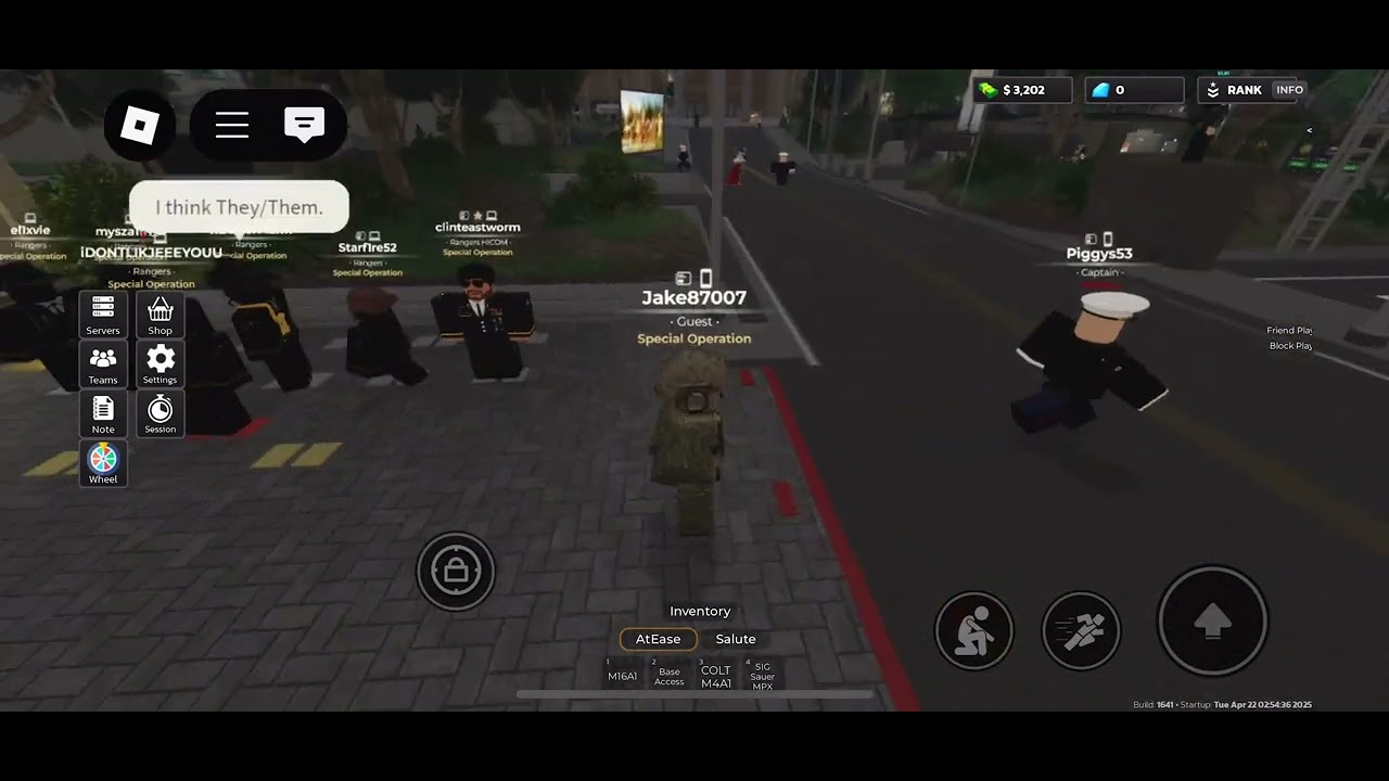 Shift of a special operations personnel on CUSA Roblox. #CUSA #fortTeddar