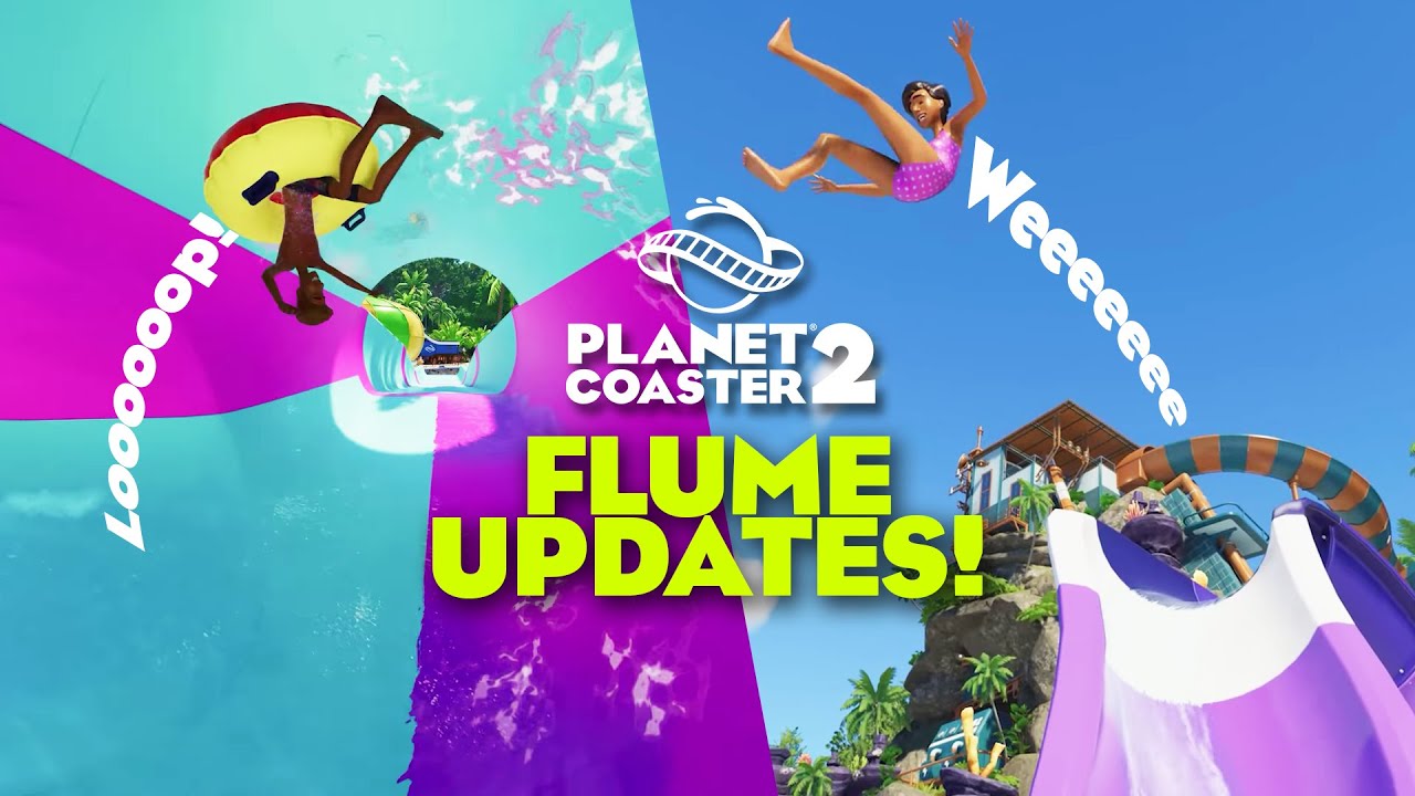 BIG Flume Update Footage & Future Update Announcements Planet Coaster 2