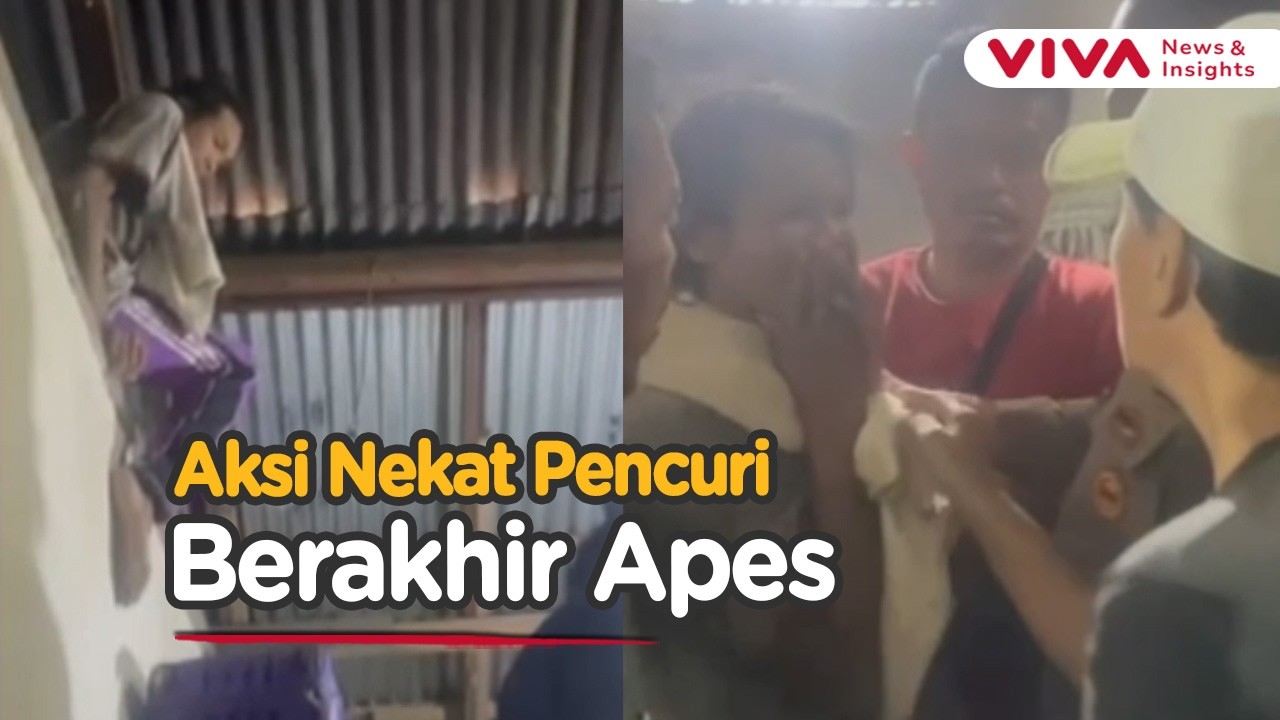 Video Amatir Rekam Detik-detik Pencuri Ngumpet di Plafon