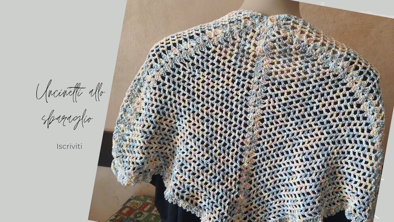Mantellina della nonna all'uncinetto estiva