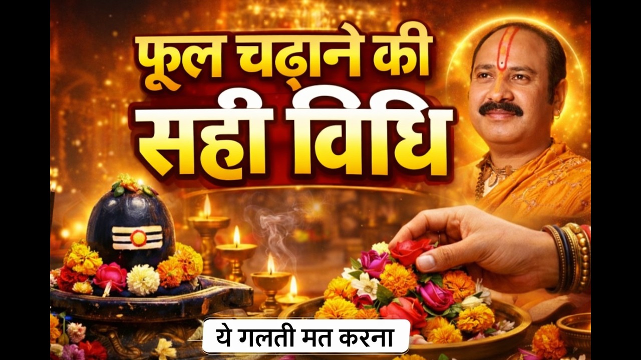 फूल चढ़ाने की सही विधि! ये गलती मत करना