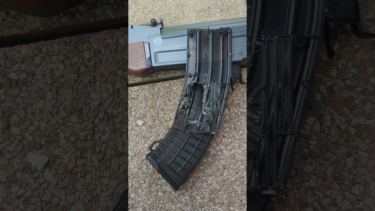DIY airsoft extended ak drum magazine home made 2000bbs  #airsoft #airsoftcqb #ak47shorts #diy