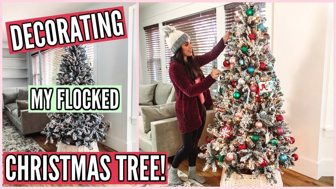 DECORATING MY FLOCKED CHRISTMAS TREE 2019!