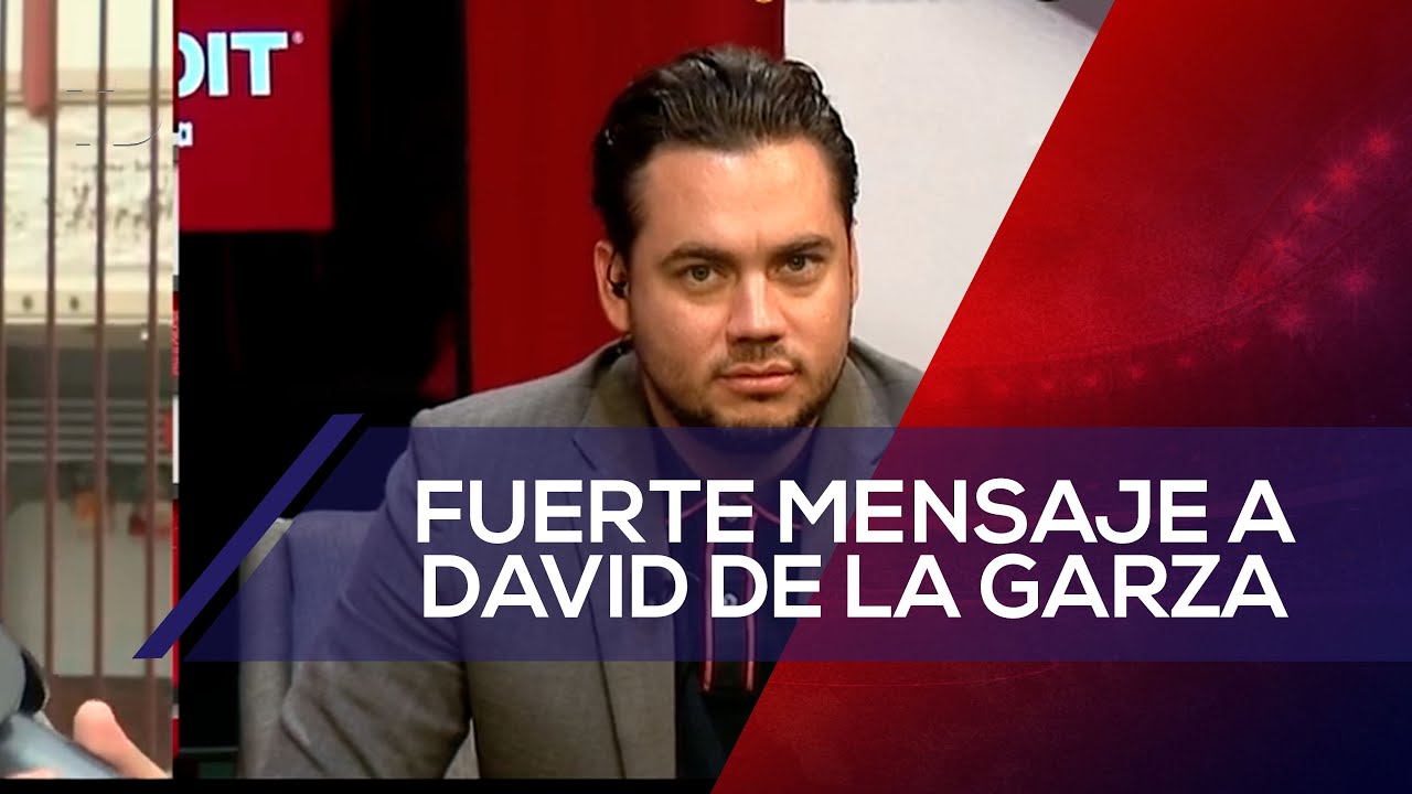 Adulto lanzó fuerte mensaje a David de la Garza en vivo; así reaccionó