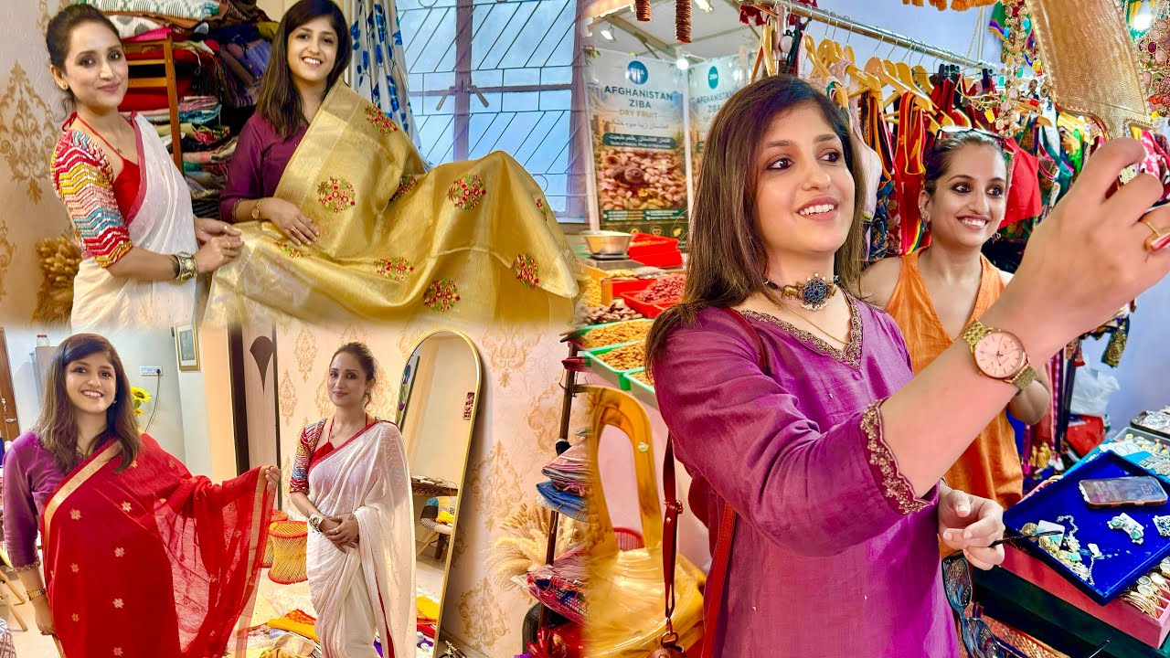 🛍️ পুজোর শপিং শুরু‼️❤️ | Saree & Matching Jewellery Shopping | Durga Puja 2026 ✨