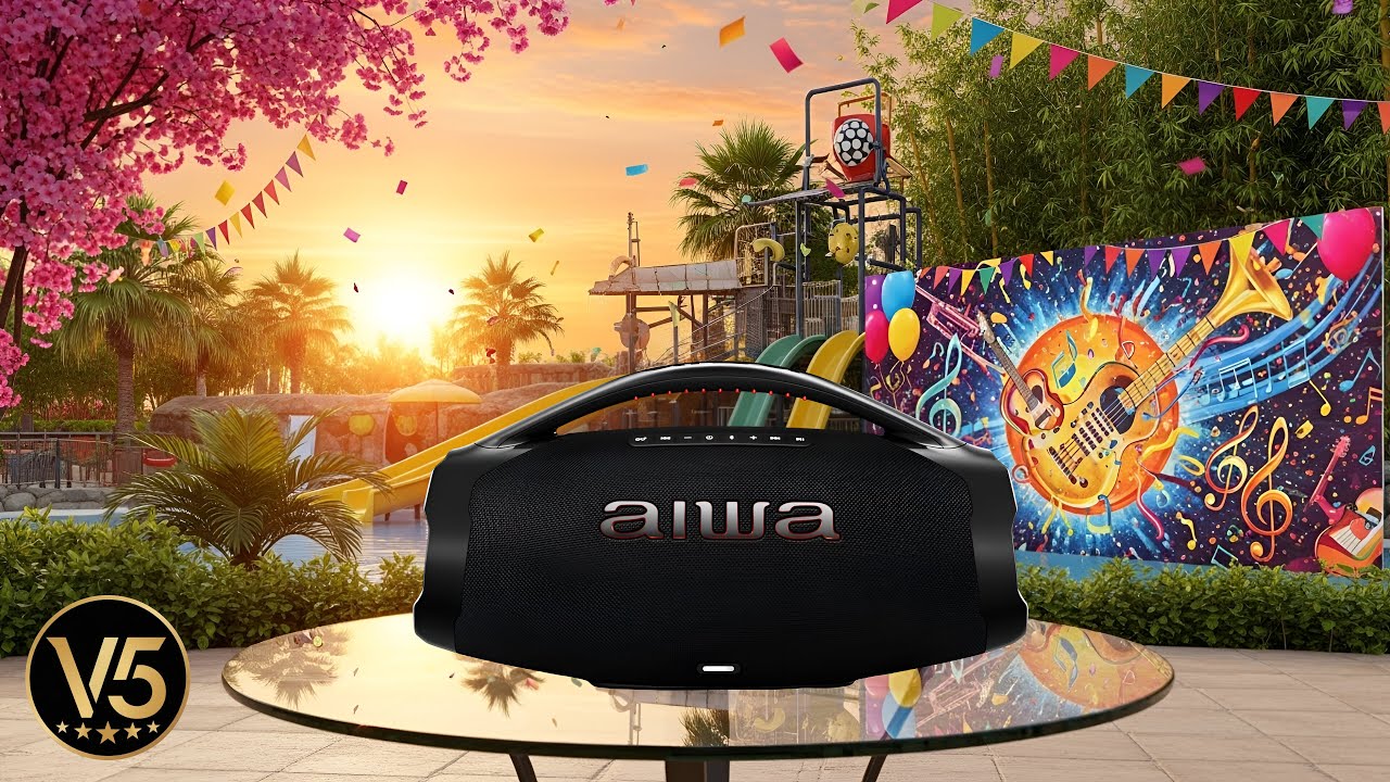 🚀🎚️🎶🔊 CAIXA DE SOM BOOMBOX PLUS AIWA 200W ✨🔊🎶