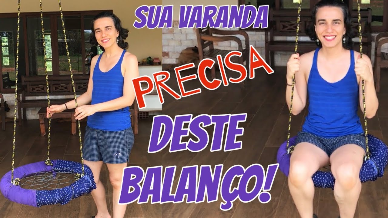 Tutorial balanço de pneu com corda para chácara, varanda. Lindo! Crianças autistas adoram!