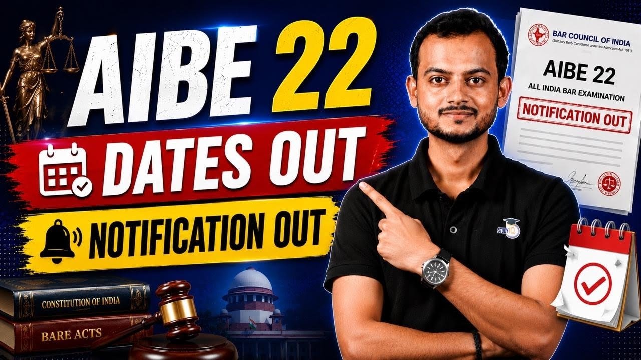 AIBE 22 Notification Out? Complete Details, Exam Date & Registration | Pranjal Singh