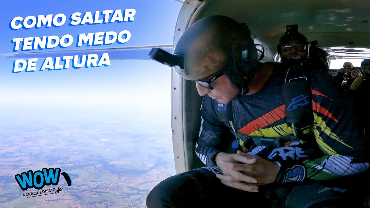 Medo de altura? Como enfrentá-lo e saltar de paraquedas?