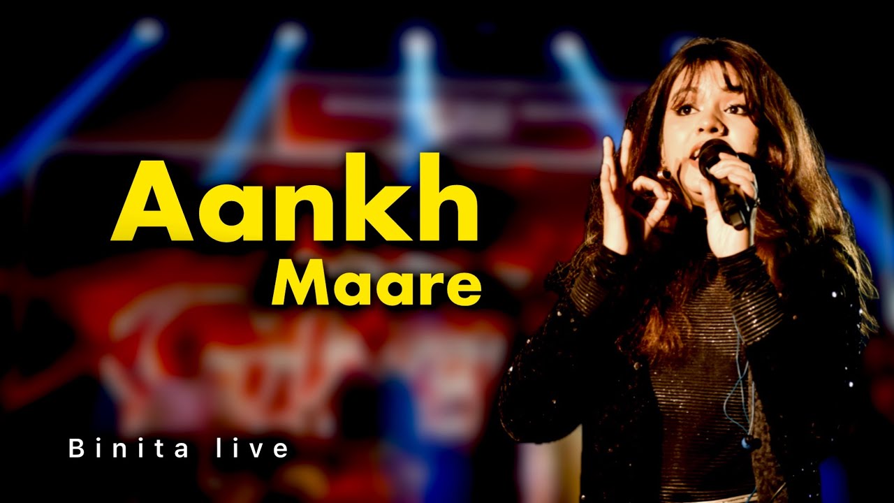 Aankh Maare O Ladka Aankh Maare - SIMMBA | Live Singing On Stage | Shorts | Binita live