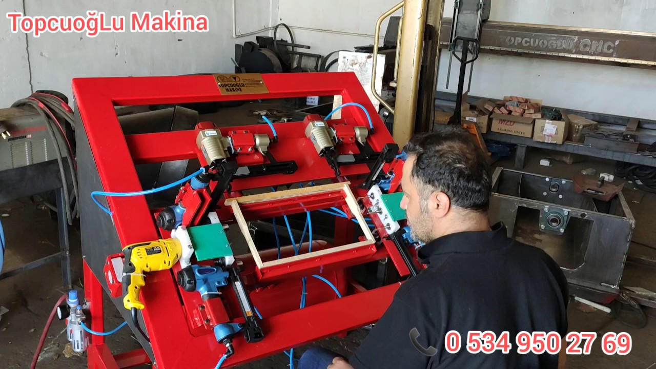 Bal çıtası çakma ve delme makinası