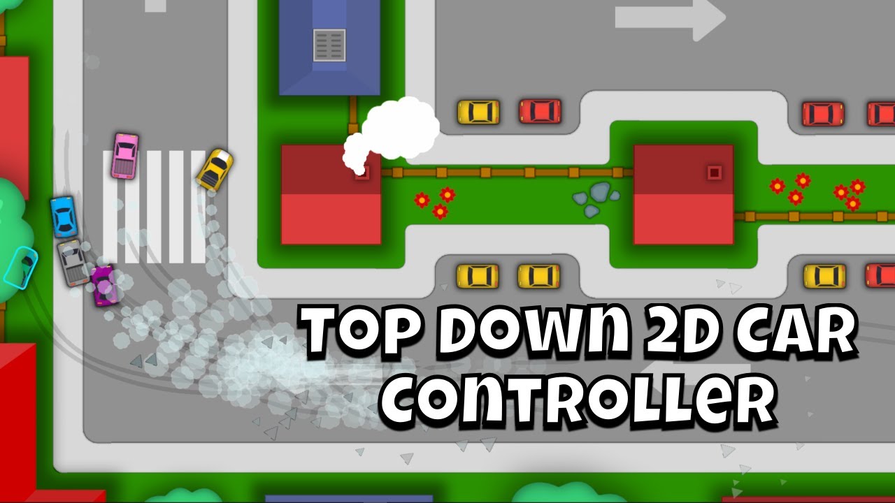 Как создать 2D-контроллер автомобиля с видом сверху в аркадном стиле в Unity. Часть 1.