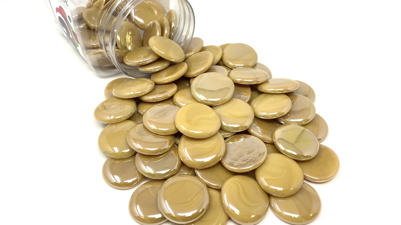Gemnique Large Glass Gems - Latte Opaque Luster (48 oz.)