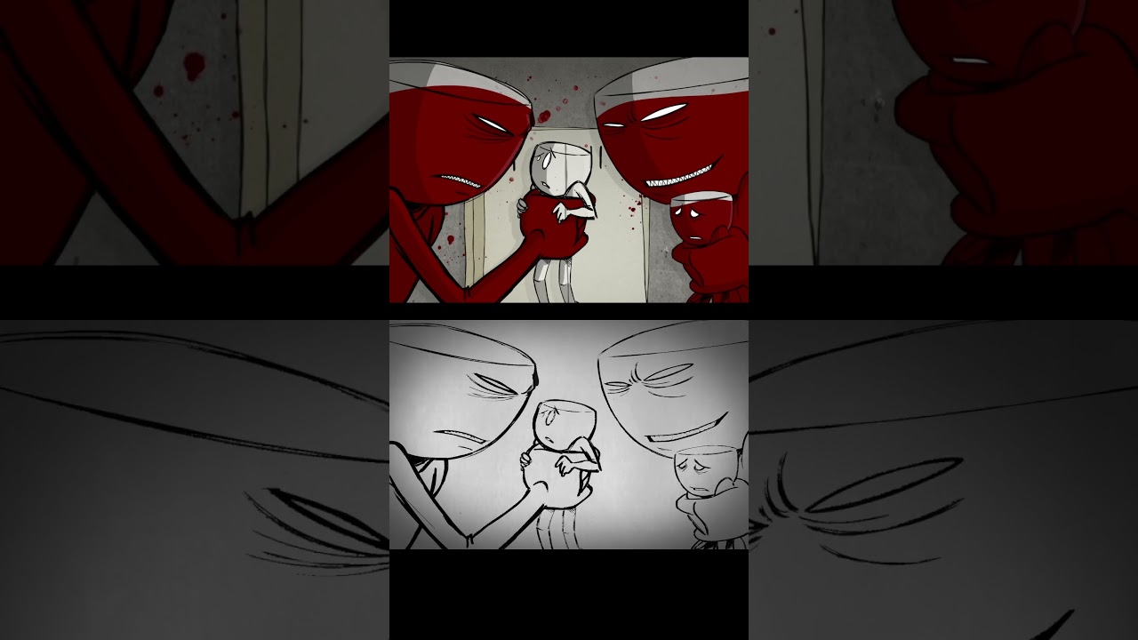 Pour Games (with pencils): A cycle of power, control, and rebirth #animation