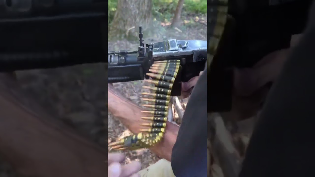 M60 Belt Dump | close up view #shorts