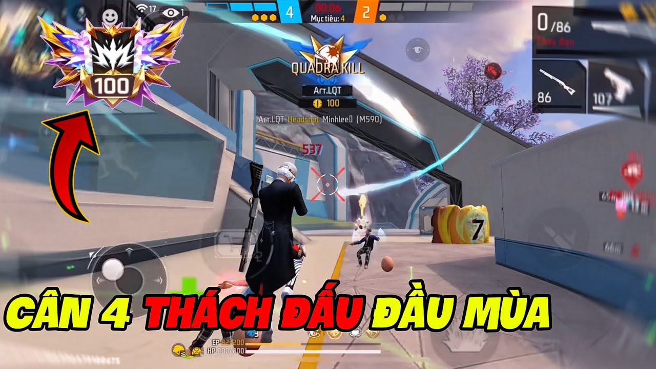 [HighLight] Cân 4 Rank Thách Đấu Đầu Mùa ☠️ | LQT FF🇻🇳