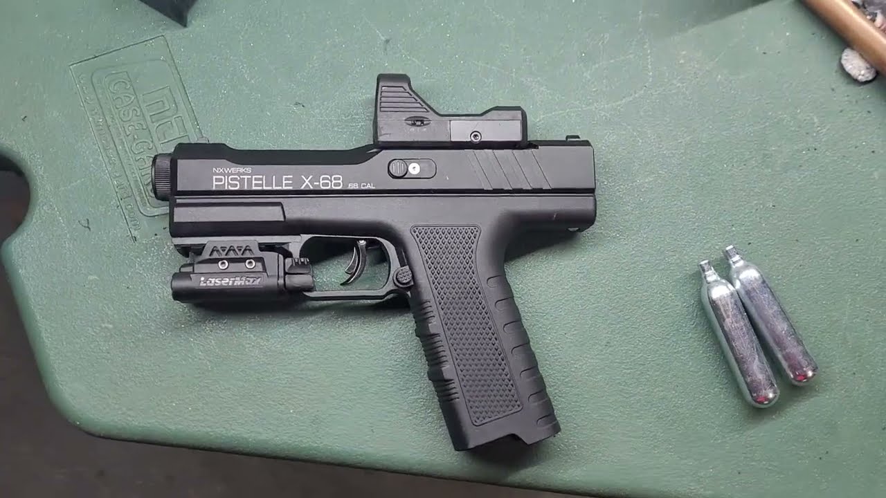 Pistelle X68 Powertest 51 Joules from the Box 12g Co2