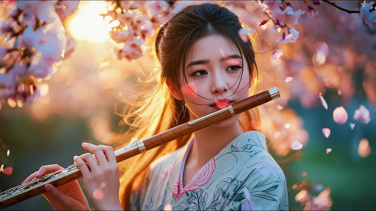 Sunset by the Temple | Calm Chinese Flute Meditation