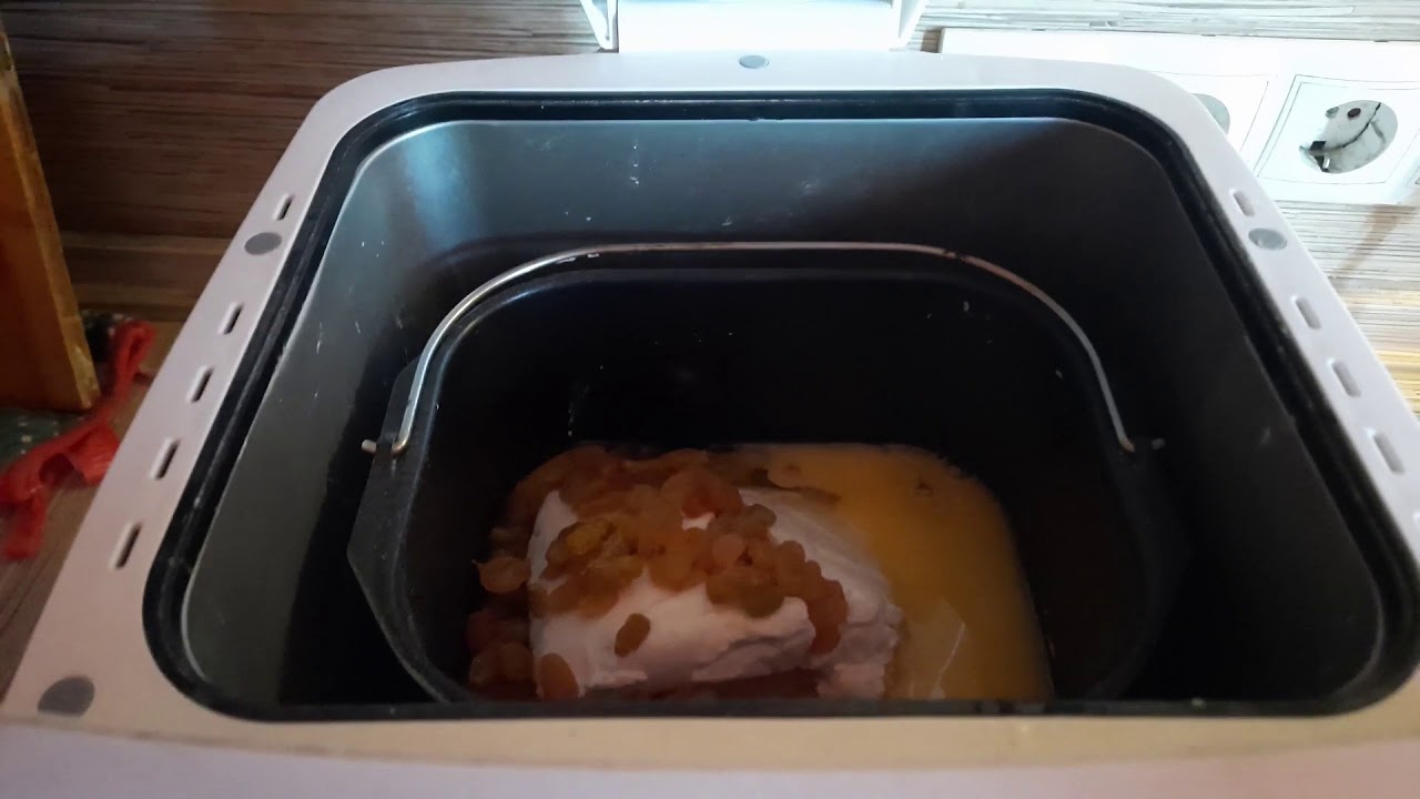 Творожный кексик в хлебопечке