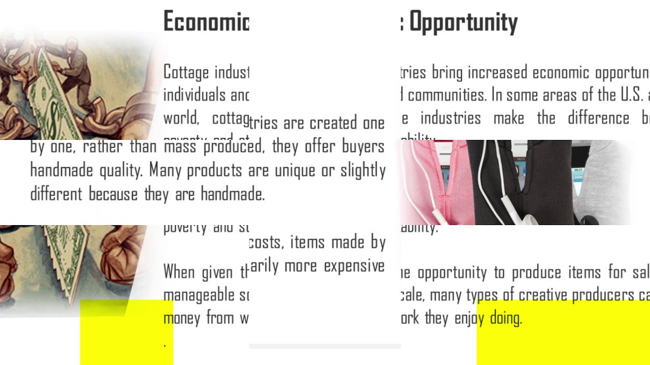 Principles of Business - Grade 10: Cottage Industries
