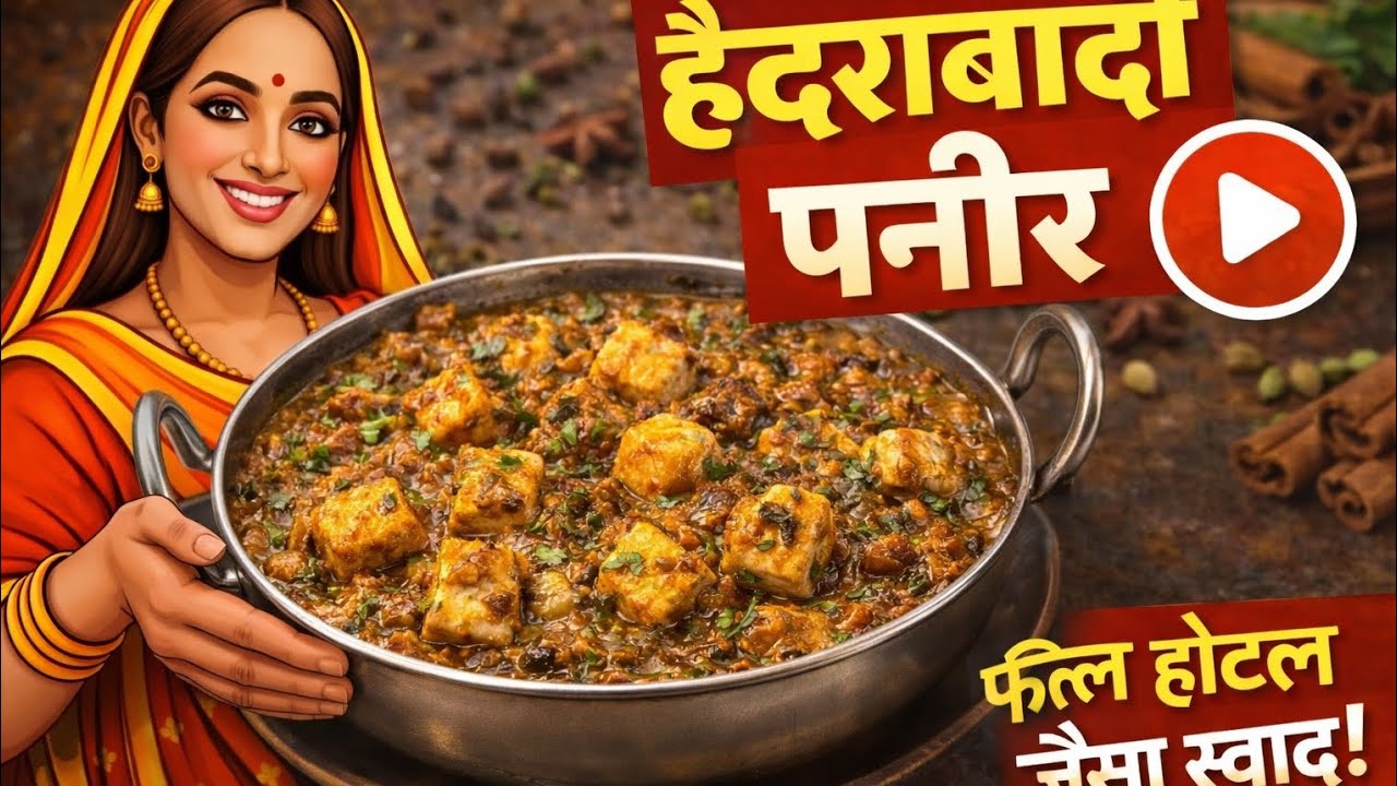 एक बार बनाओ, बार-बार मांगोगे – हैदराबादी पनीर रेसिपी Ghar pe banaye in hyderabadi style!!