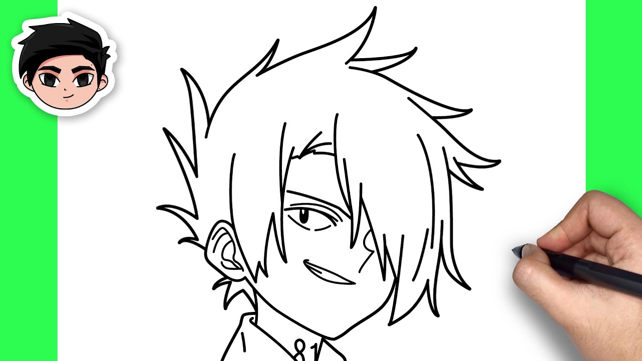 How To Draw Ray | The Promised Neverland - Easy Step By Step