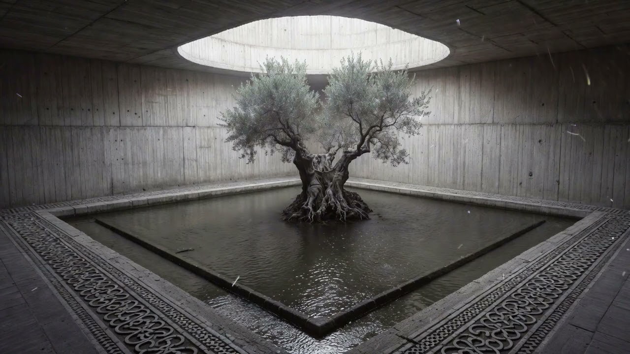 ZEN BRUTALISM: The Hidden Oasis of Al-Andalus (Ambient Focus Music)