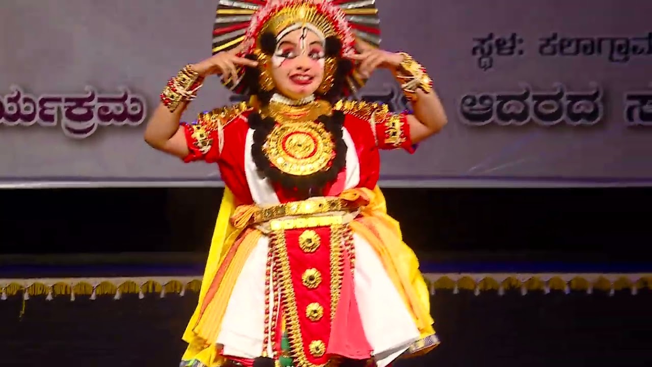 YAKSHAGANA PERFORMANCE BY SAKSHI AND JEEVTHA