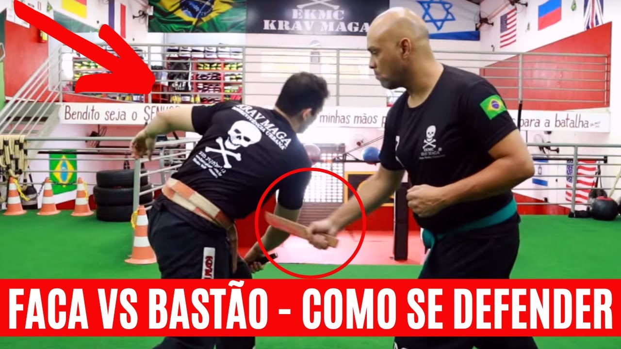 COMO USAR UM BASTÃO RETRÁTIL CONTRA UMA FACA - KRAV MAGA