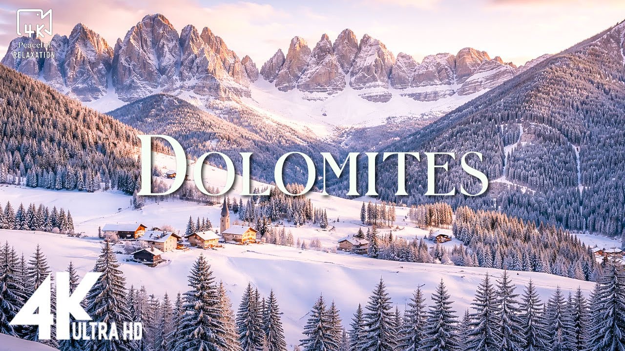 The Dolomites 4K – Stunning Alpine Landscapes | One of Europe’s Most Beautiful Places 🏔️✨
