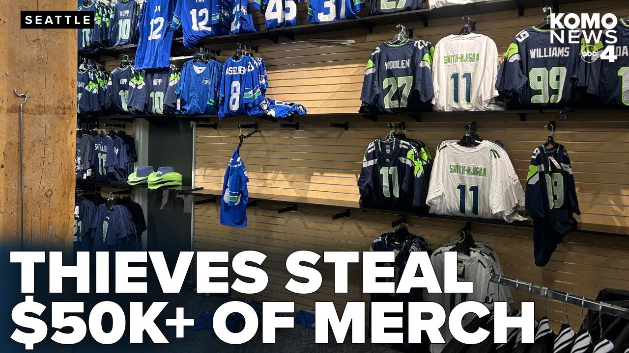 Thieves steal $50K+ of sports merch during Seattle store heist