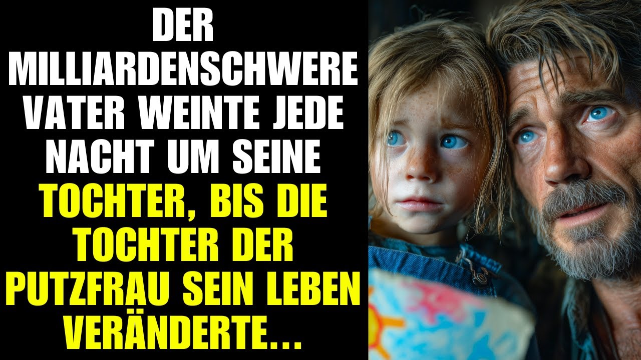 Ein Milliardär weinte um seine Tochter, bis die Tochter der Putzfrau sein Leben veränderte.