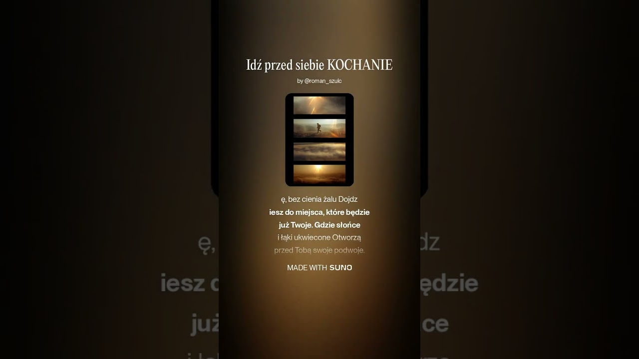 Idź przed siebie KOCHANIE