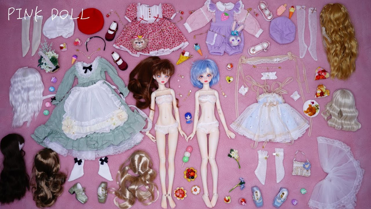 Sailor Moon Makoto Ami Jupiter Mercury BJD DOLL Dress Up 美少女戦士 セーラームーン  木野まこと 水野亜美 着せ替え ドール