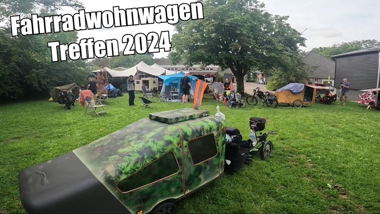 Das weltweit erste Fahrrad Wohnwagen Treffen in den Niederlanden bei Bredelaar 2024 / Radreise Tag 2