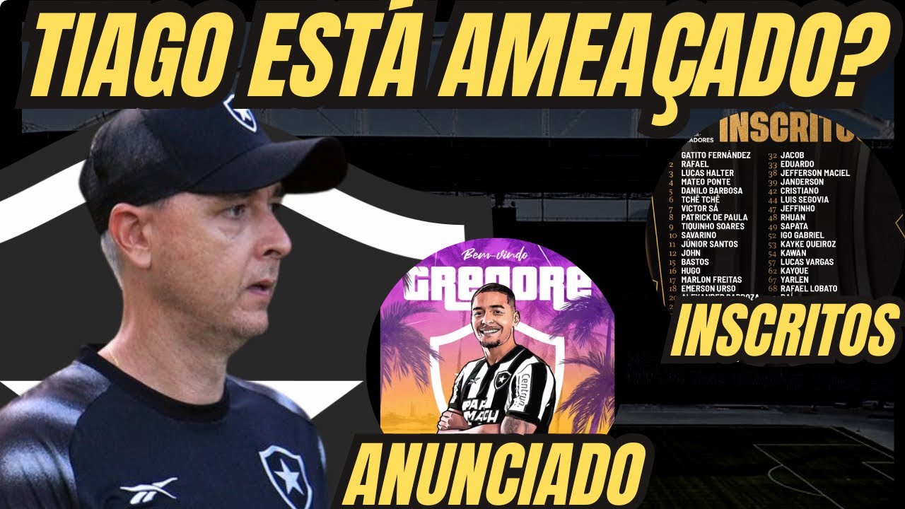 TIAGO NUNES ESTÁ AMEAÇADO? | GREGORE ANUNCIADO | OS INSCRITOS PARA LIBERTADORES | ELENCO VIAJOU