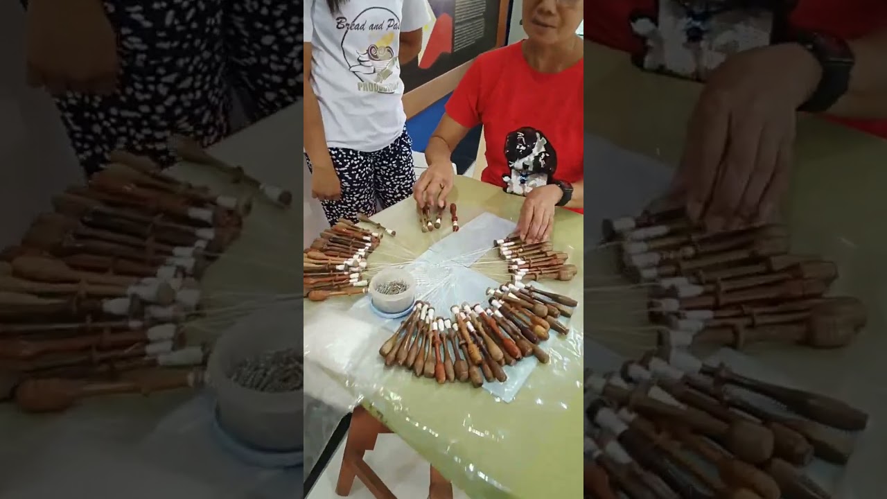 Belgian Bobbin Lace makers of Santa Barbara, Iloilo