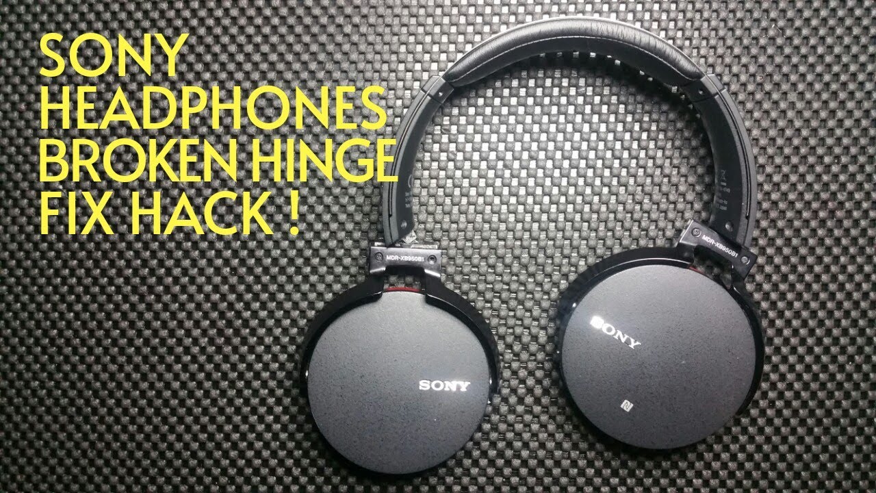 Sony headphones broken hinge swivel fix repair HACK ...XB950BT/B1 650BT & more - Read description