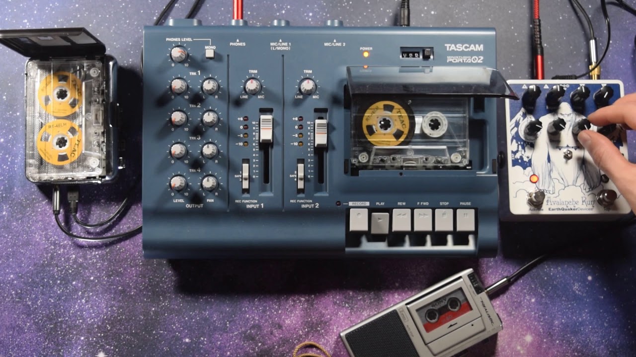 Cassette, tascam porta 02 and avalanche run