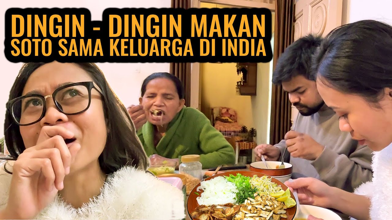 PIZZA PAKAI ROTI SISA KEMARIN DAN MAKAN SOTO BERSAMA KELUARGA DI INDIA
